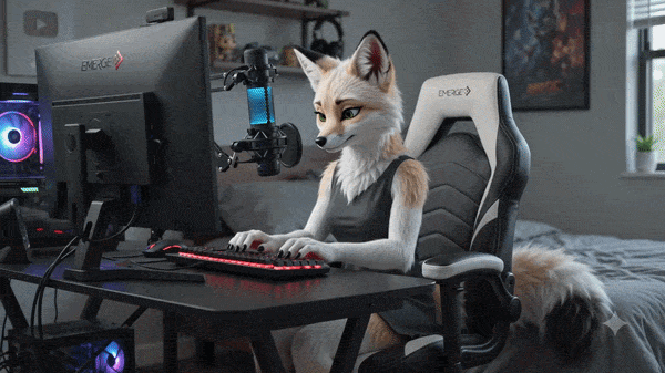 Silvia at the Computer